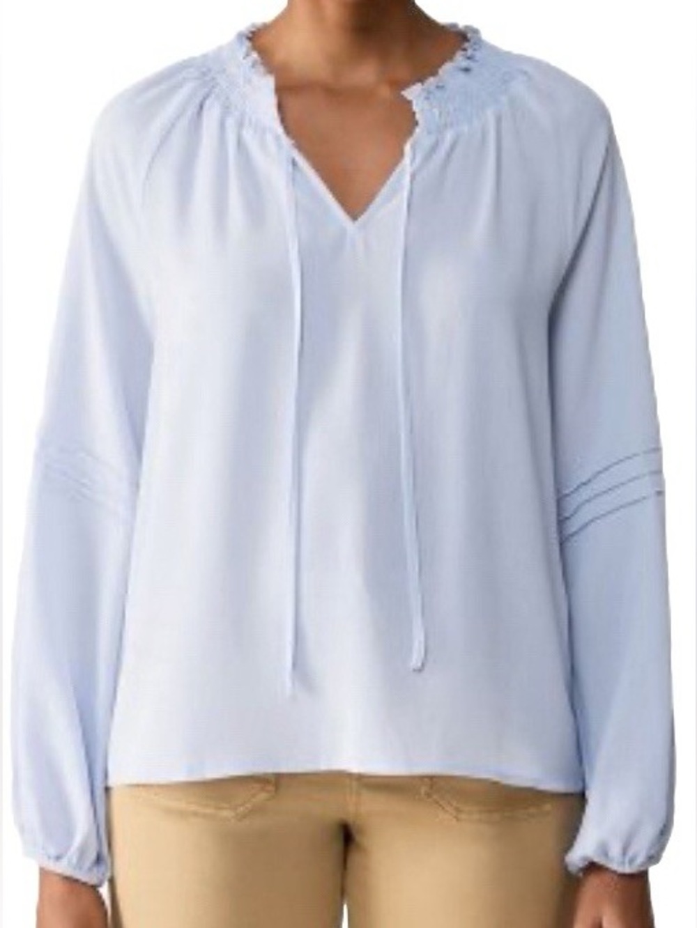 Social Standard by Sanctuary Tallie Long Sleeve Breathable Peasant Top